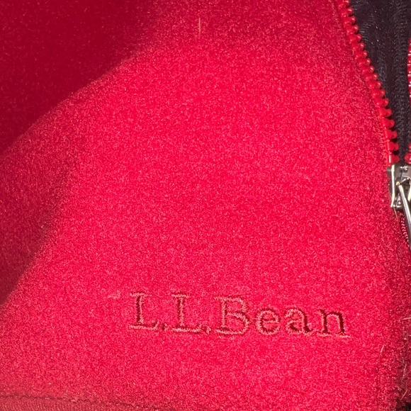L.L. BEAN Classic Quarter Button Fleece Pullover Sweatshirt Maroon‎ Women's Sz M - Picture 2 of 5